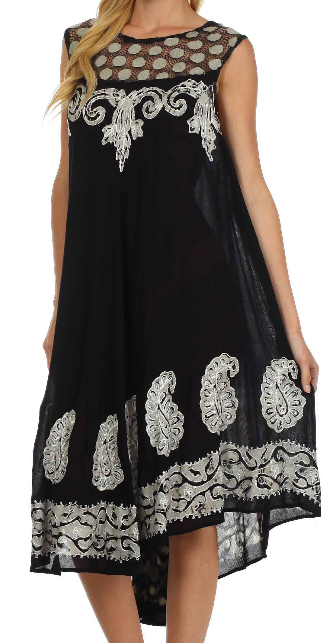 Sakkas Zayna Embroidered Caftan Dress