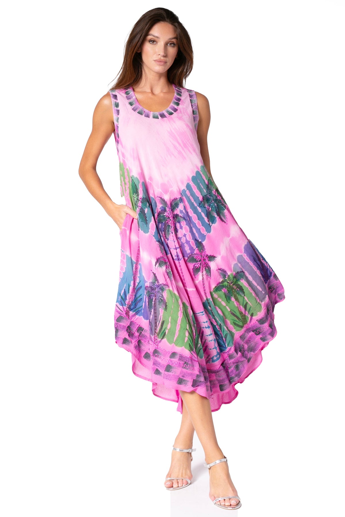 Sakkas Tasanee Caftan Tank Dress / Cover Up