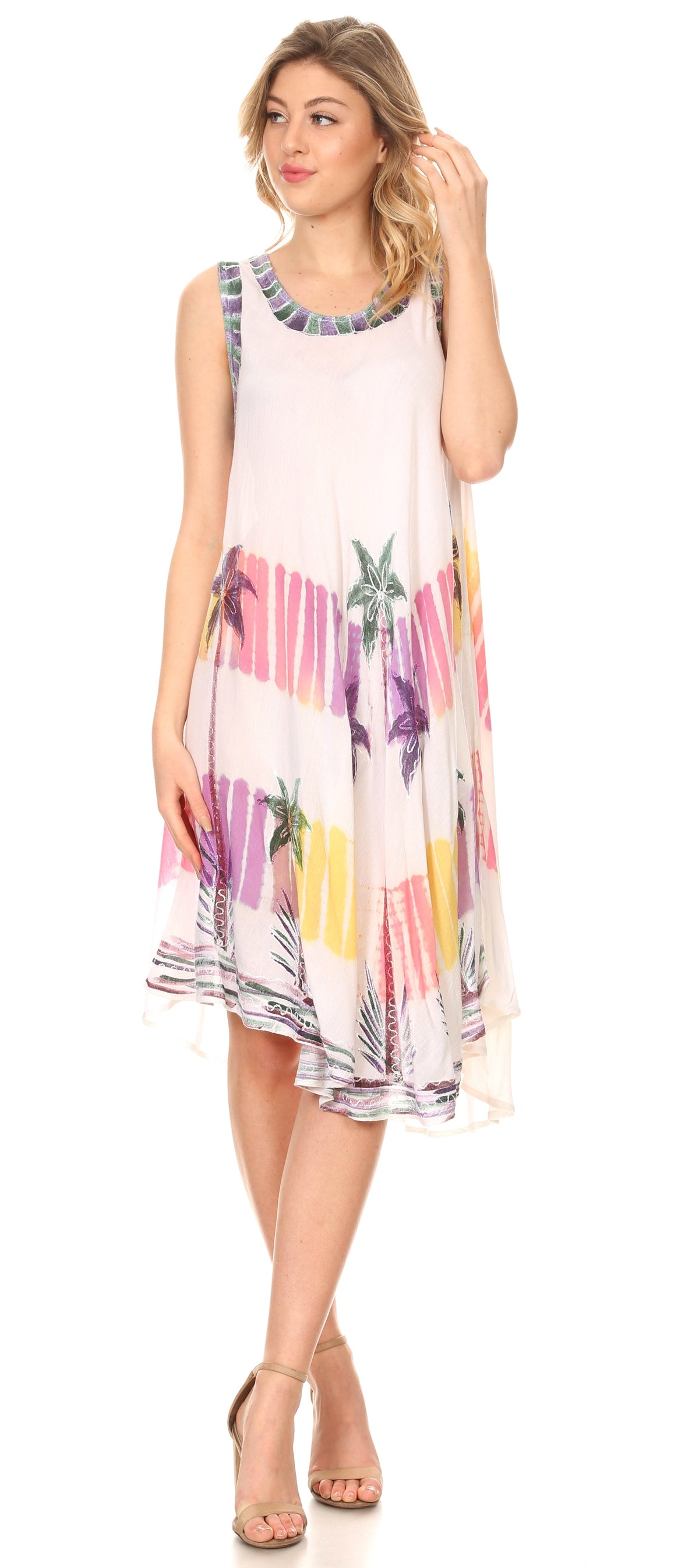 Sakkas Tasanee Caftan Tank Dress / Cover Up