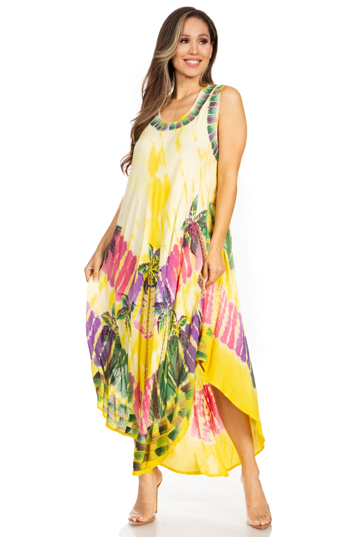 Sakkas Tasanee Caftan Tank Dress / Cover Up