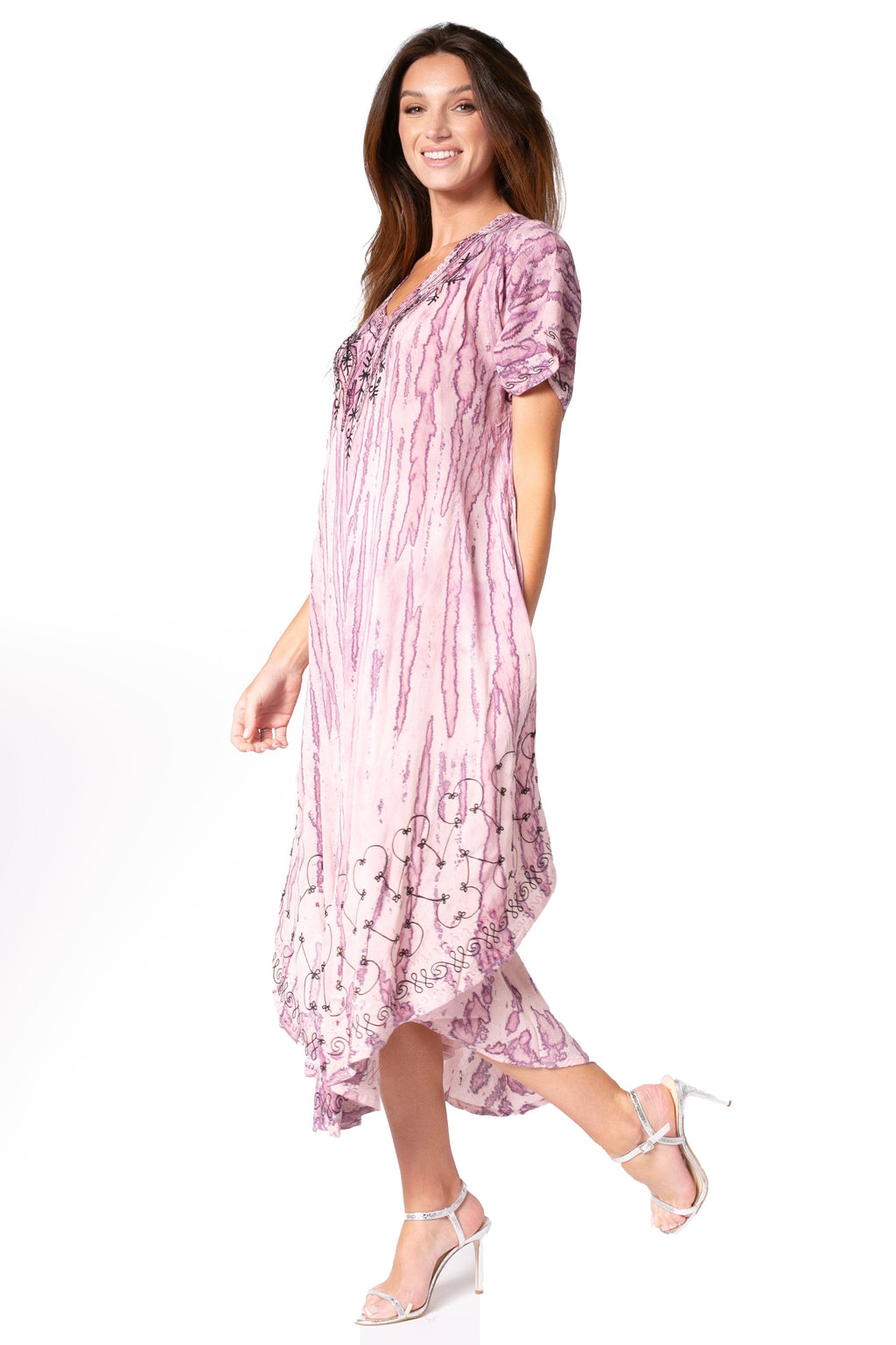 Sakkas Viveka Embroidered Caftan Dress