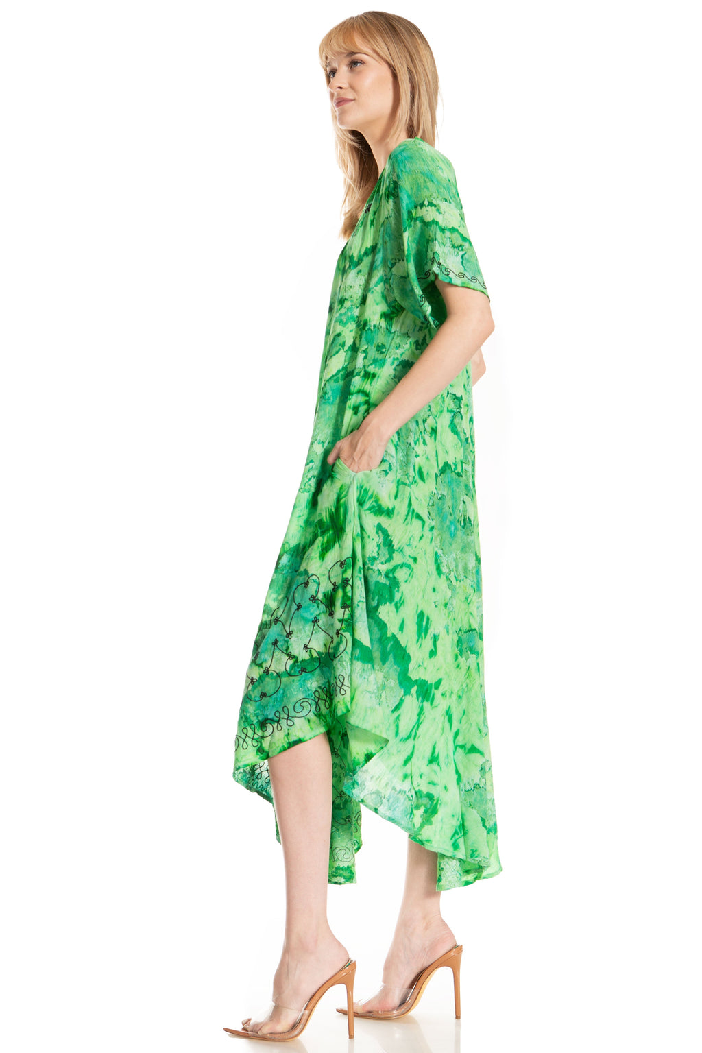 Sakkas Viveka Embroidered Caftan Dress