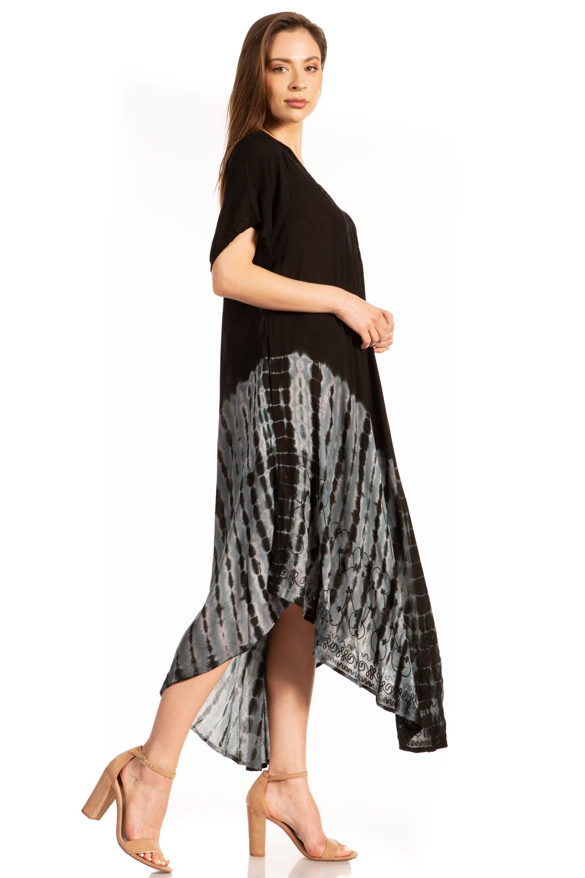 Sakkas Viveka Embroidered Caftan Dress