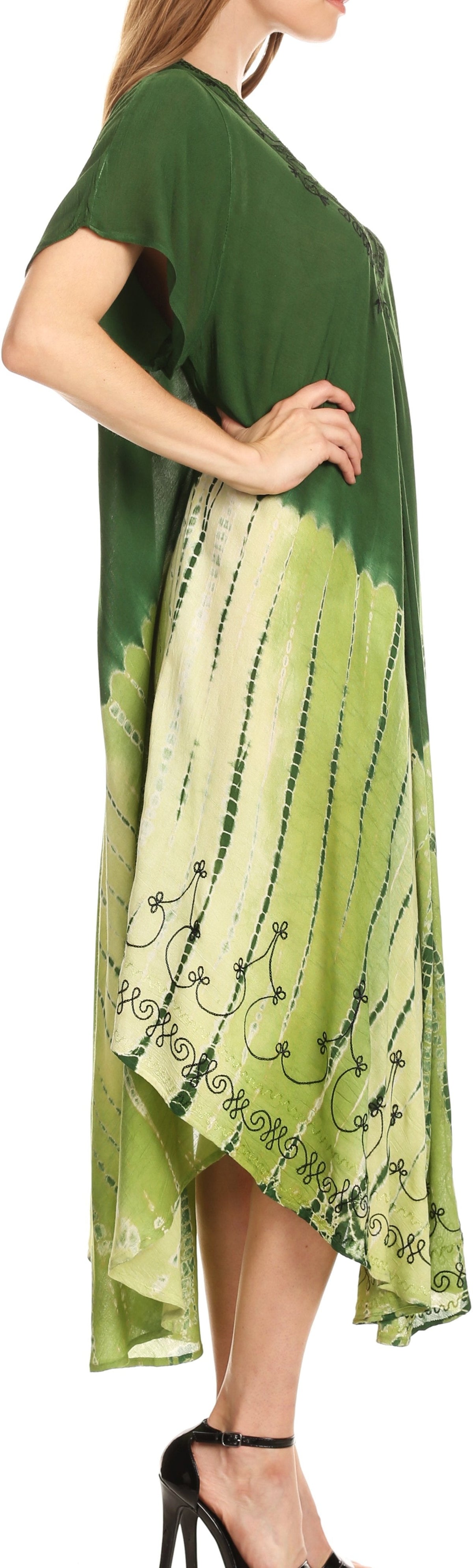 Sakkas Viveka Embroidered Caftan Dress