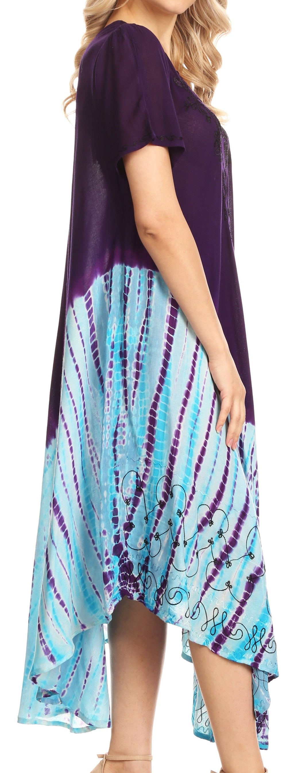 Sakkas Viveka Embroidered Caftan Dress