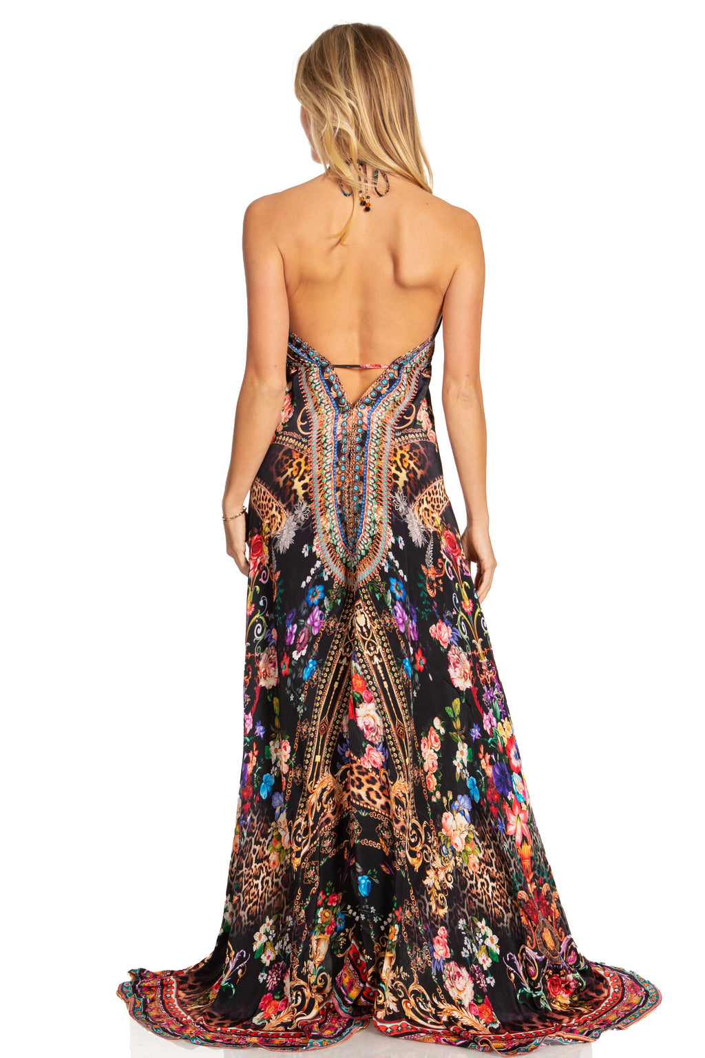Sakkas Lizi 2025 Womens Maxi High-low Halter Handkerchief Long Dress Beach Party
