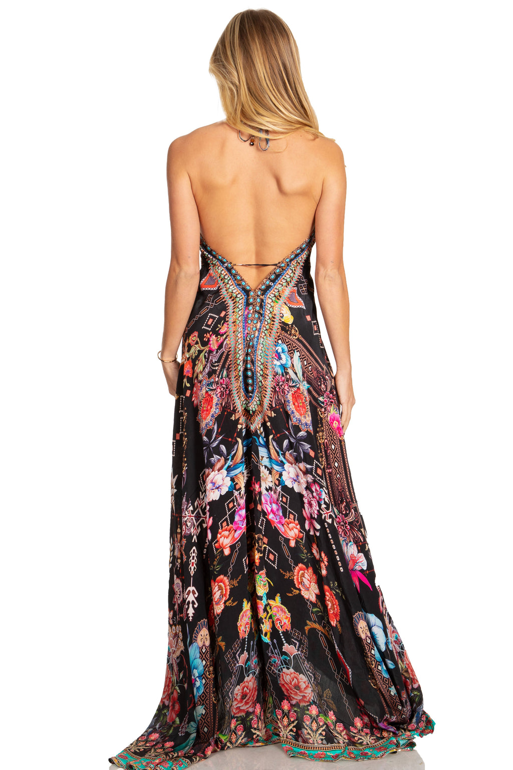 Sakkas Lizi 2025 Womens Maxi High-low Halter Handkerchief Long Dress Beach Party