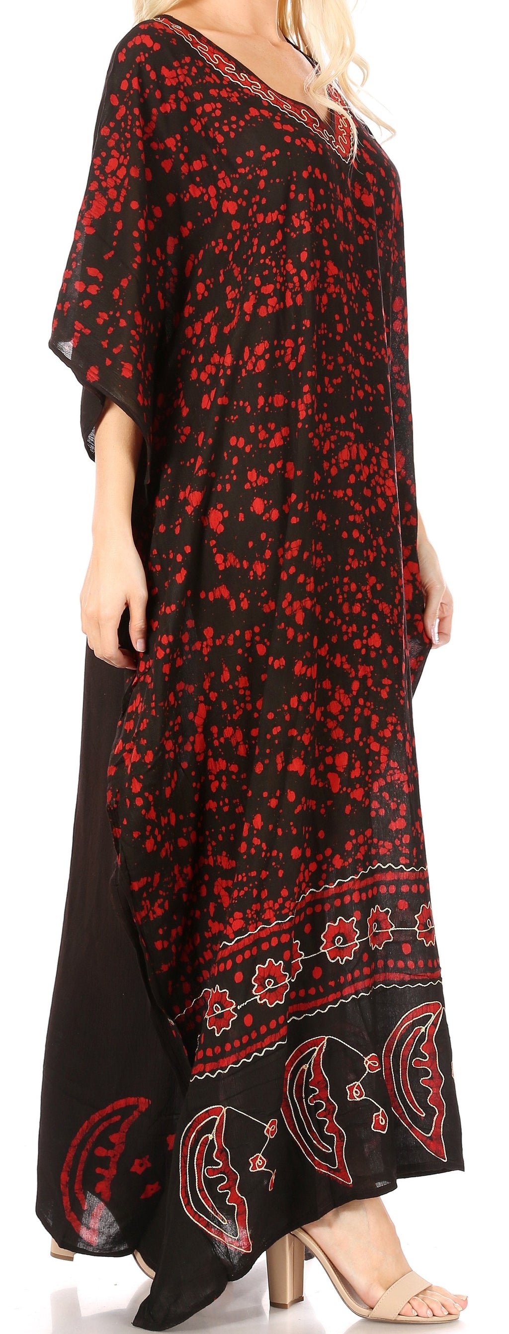 Sakkas Tacy Women's Boho Summer Maxi Dress for Casual or Lounge Wear