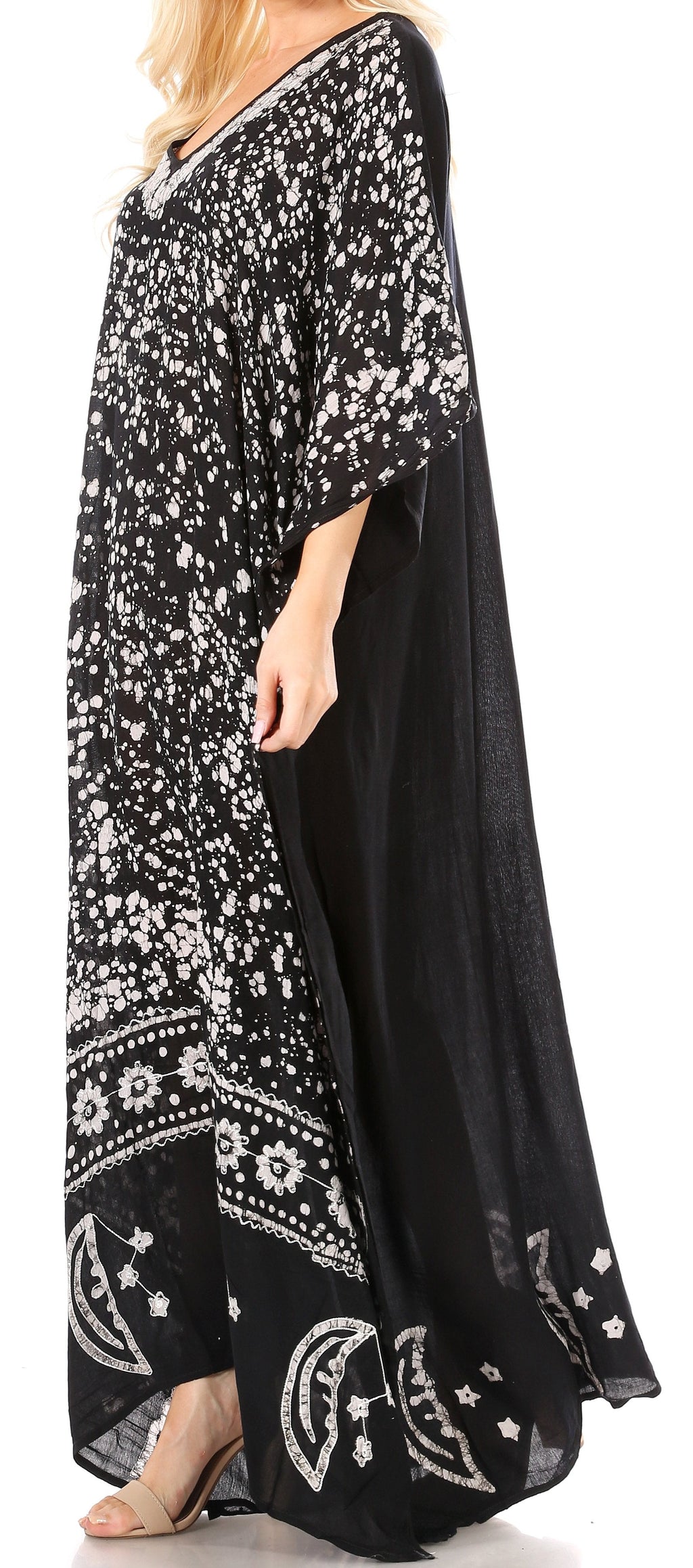Sakkas Tacy Women's Boho Summer Maxi Dress for Casual or Lounge Wear
