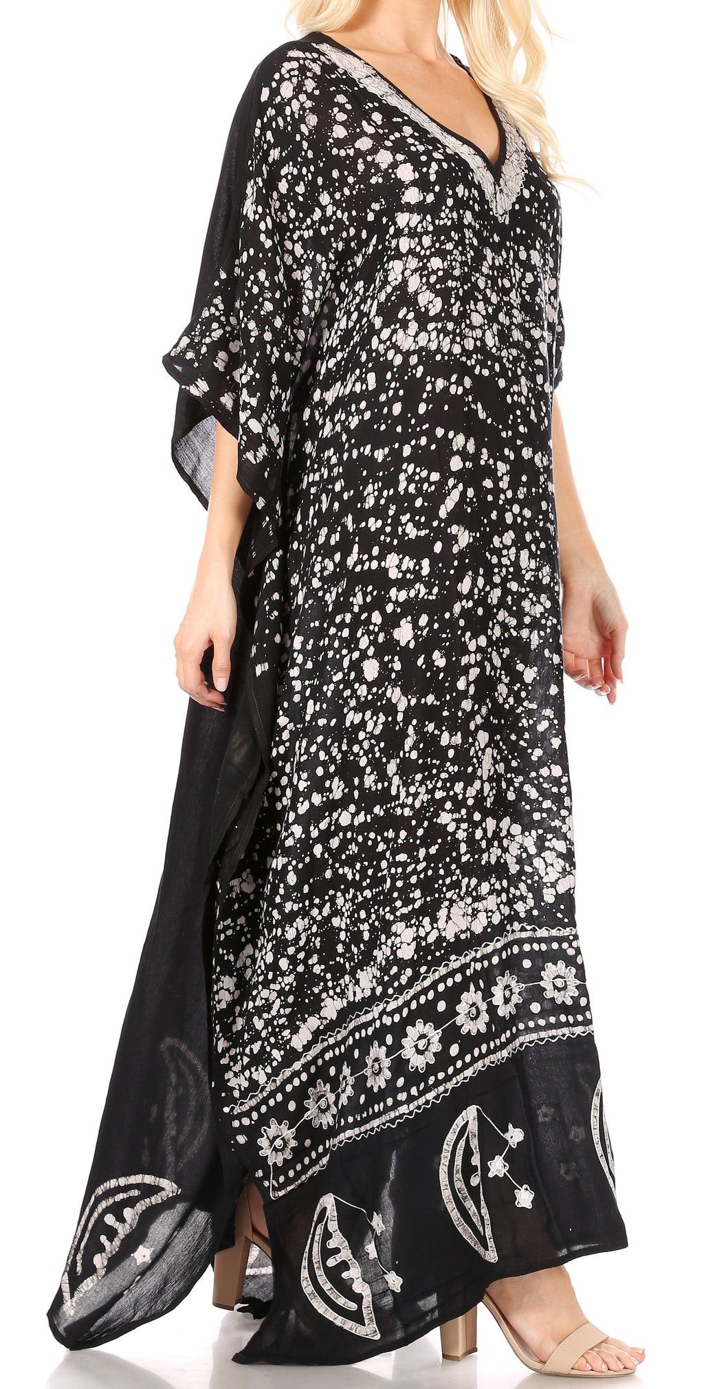 Sakkas Tacy Women's Boho Summer Maxi Dress for Casual or Lounge Wear