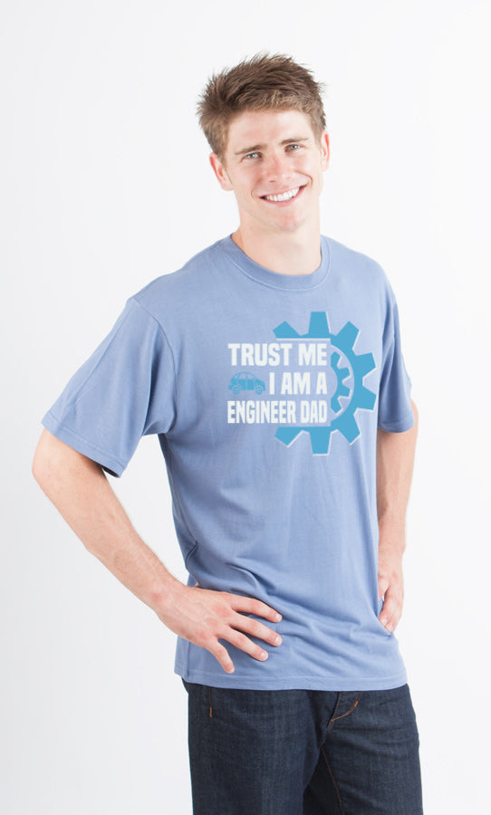 Trust Me I'm a Engineer Dad Men's Bamboo Viscose/Organic Cotton Short Sleeve Graphic T-Shirt