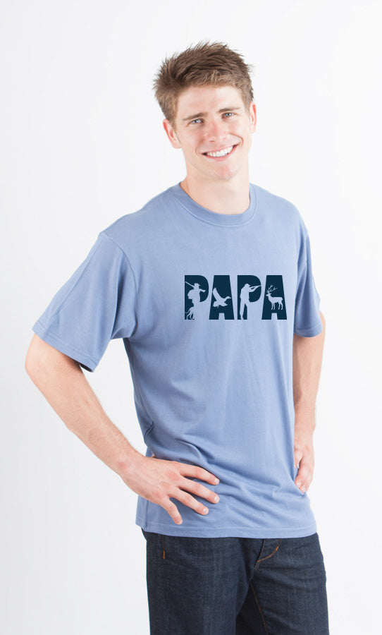 PAPA Men's Bamboo Viscose/Organic Cotton Short Sleeve Graphic T-Shirt