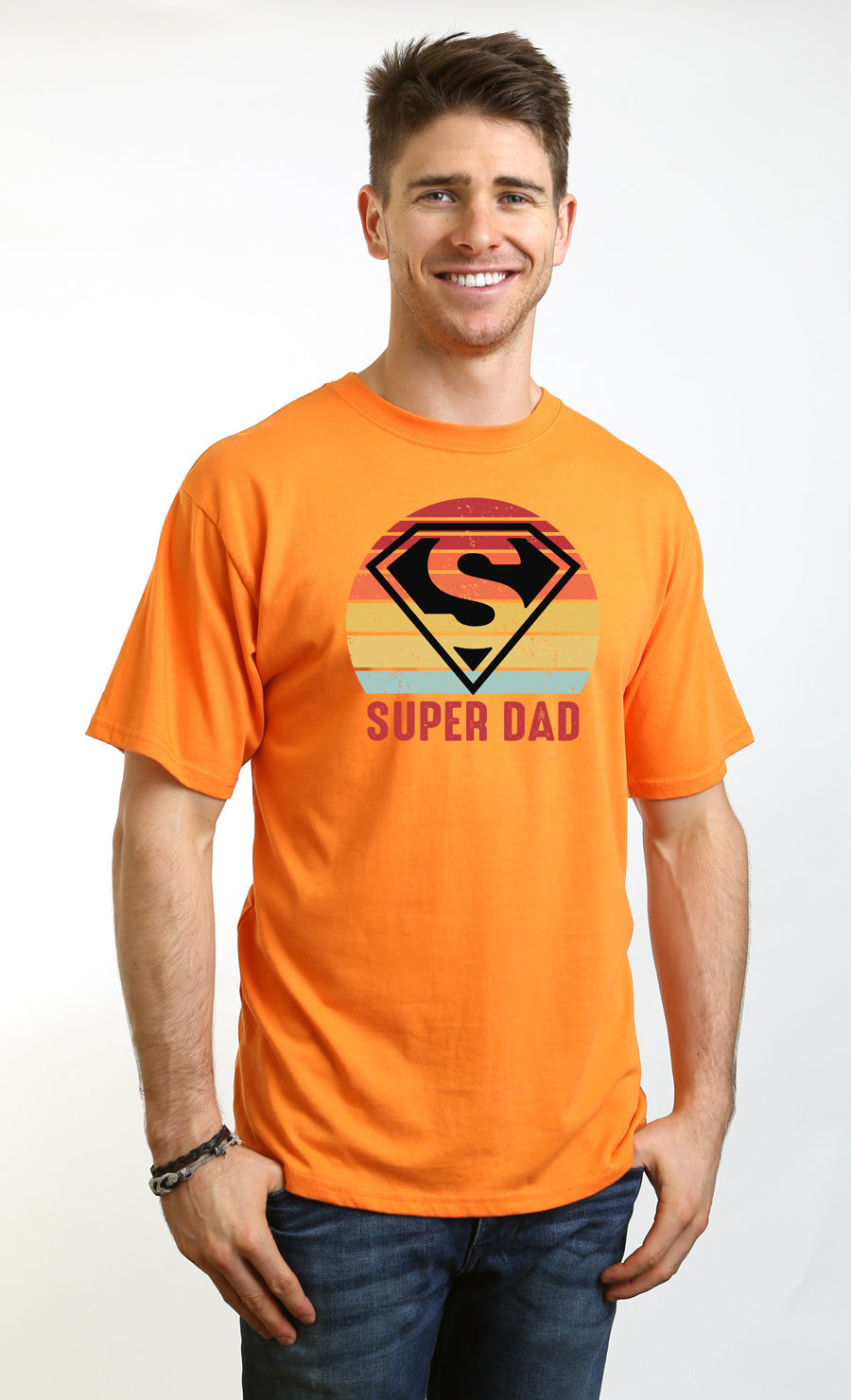 Super Dad Men's Bamboo Viscose/Organic Cotton Short Sleeve Graphic T-Shirt