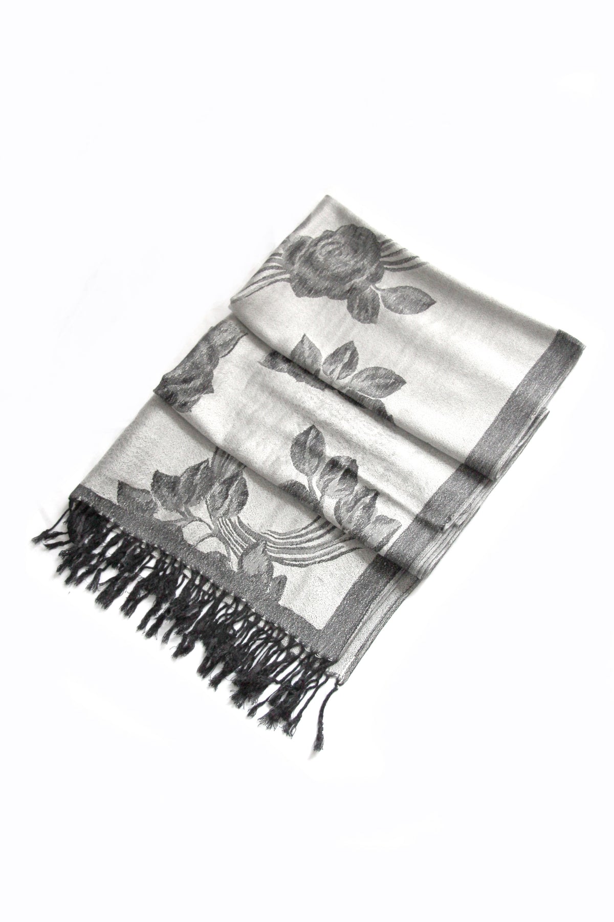 Sakkas Two Tone Rose Pashmina Scarf / Stole / Wrap
