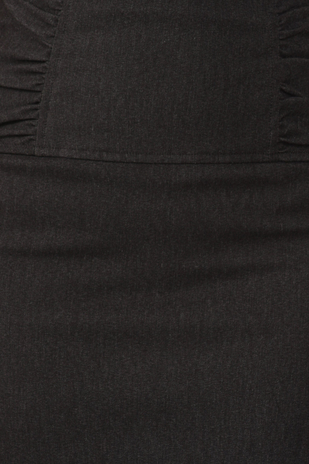 Sakkas Petite High Waist Stretch Pencil Skirt with Shirred Waist Detail