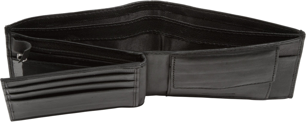 Sakkas Men's Bi-Fold Leather Wallet with 6 Card Slots/2 Coin Pkts with Gift bag