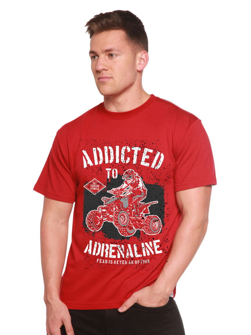 Addicted To Adrenaline Men's Bamboo Viscose/Organic Cotton Short Sleeve Graphic T-Shirt