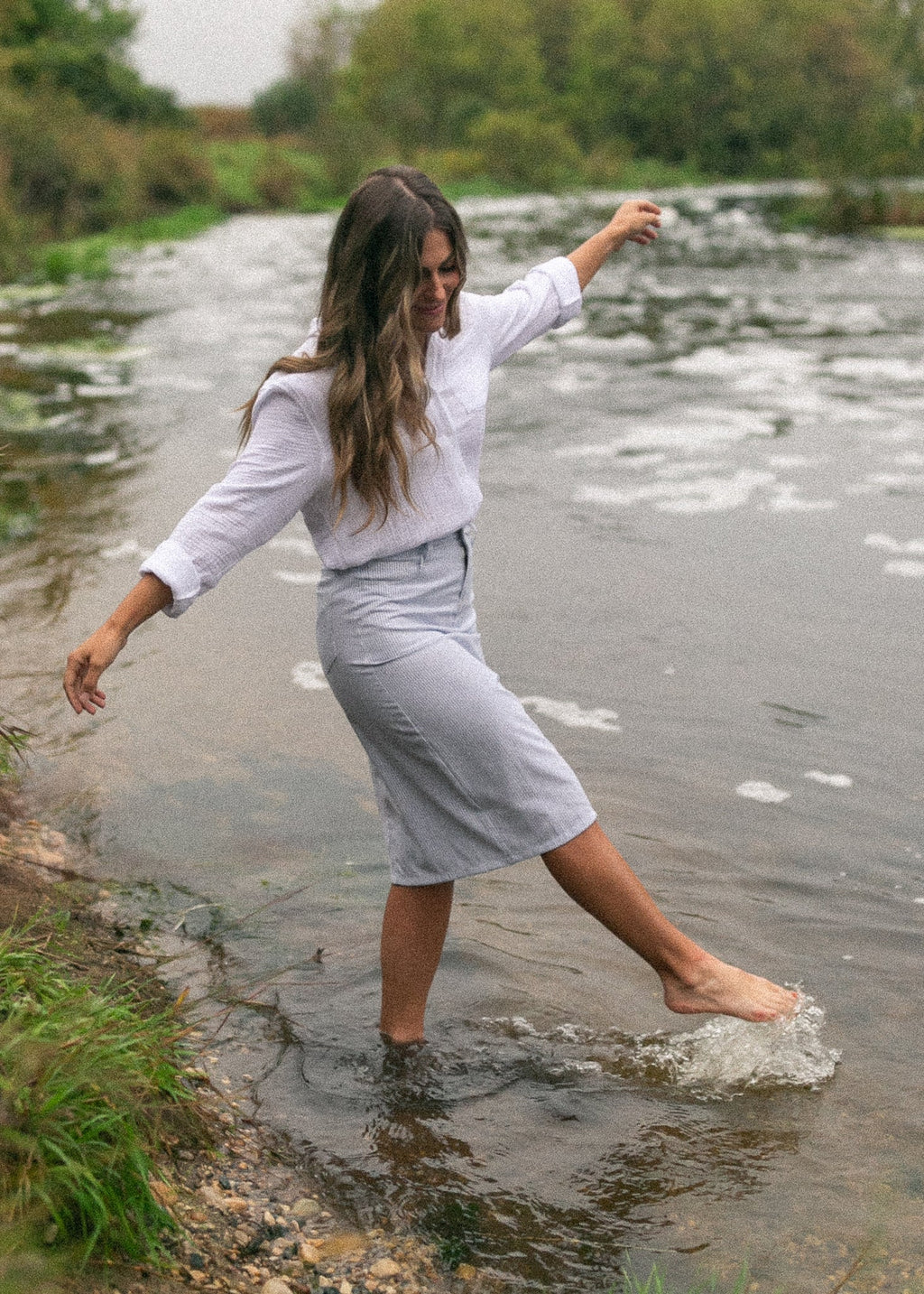 Bailey Cotton Gauze Button Down Top