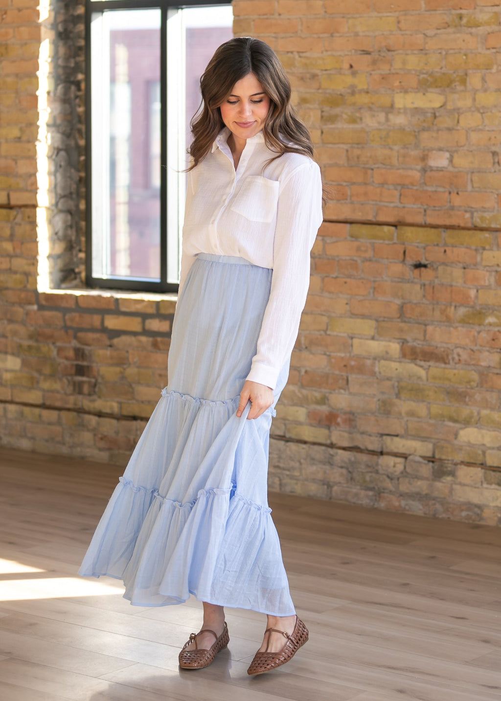 Bailey Cotton Gauze Button Down Top