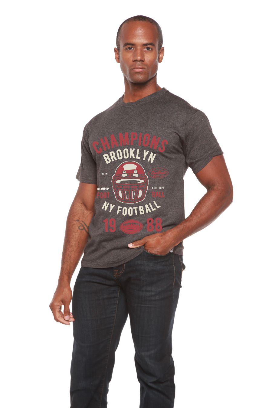 Champions Brooklyn Men's Bamboo Viscose/Organic Cotton Short Sleeve Graphic T-Shirt