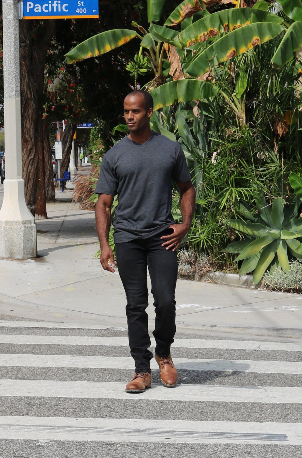 Clearance Men's Bamboo Viscose V-Neck T-Shirt