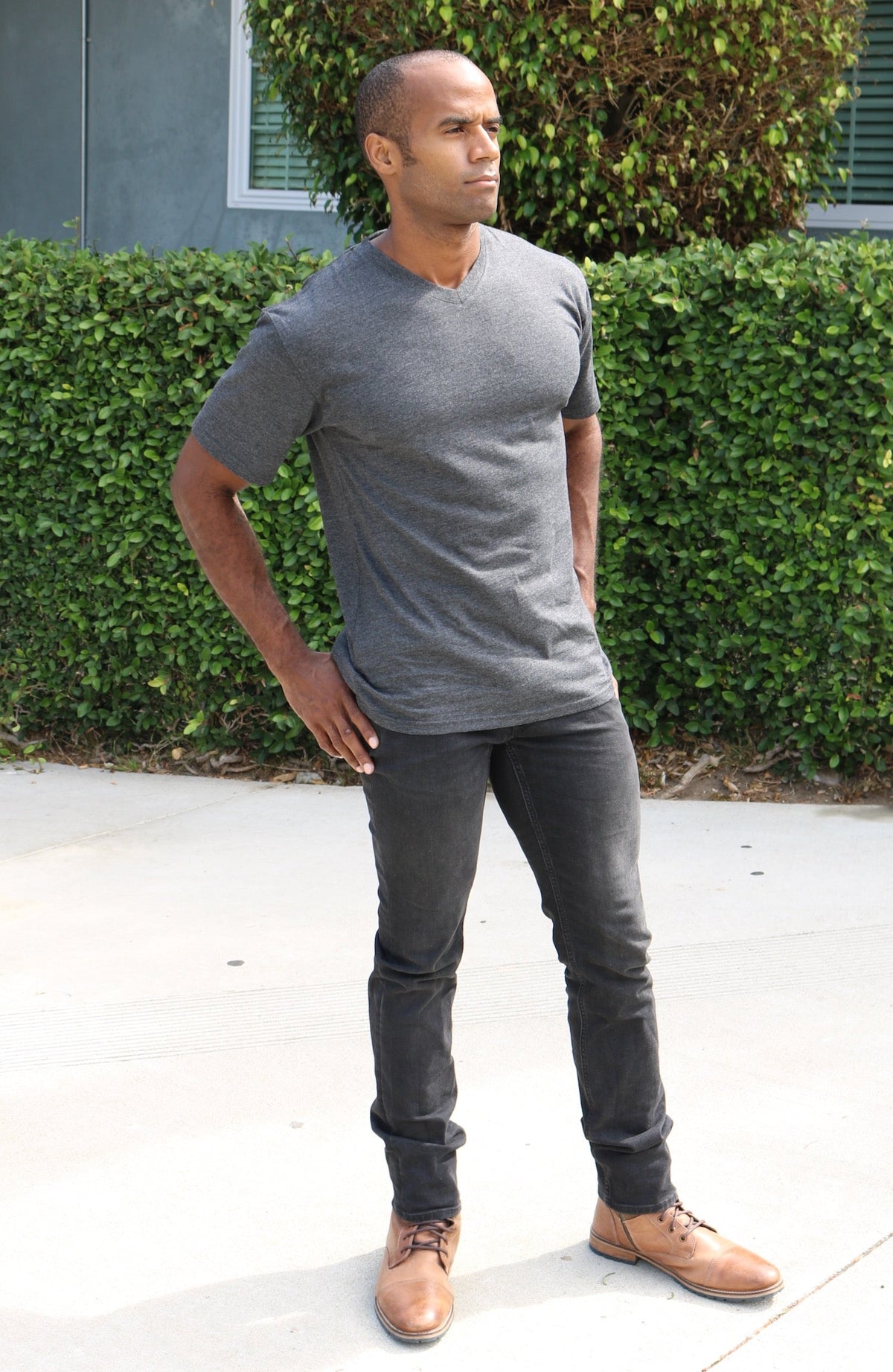 Clearance Men's Bamboo Viscose V-Neck T-Shirt