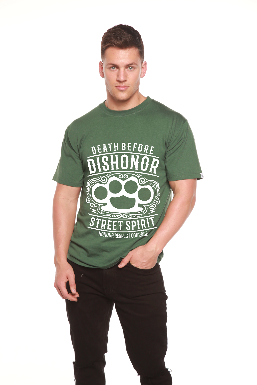 Death Before Men's Bamboo Viscose/Organic Cotton Short Sleeve Graphic T-Shirt