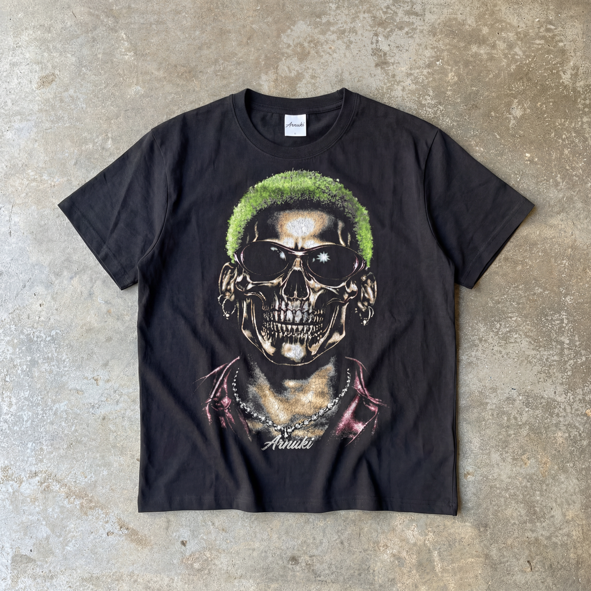 Dennis Rodman Black Tee Streetwear Graphic Shirt Cotton 220GSM Y2K Unisex