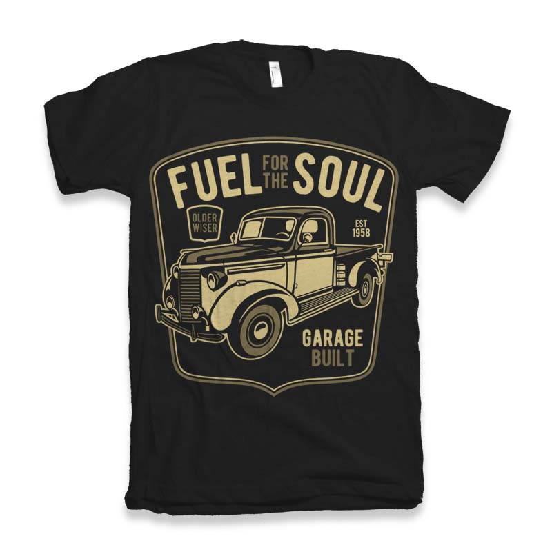 Fuel For The Soul Men's Bamboo Viscose/Organic Cotton Short Sleeve Graphic T-Shirt