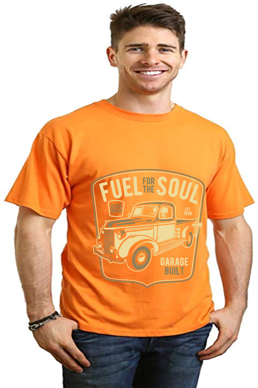 Fuel For The Soul Men's Bamboo Viscose/Organic Cotton Short Sleeve Graphic T-Shirt