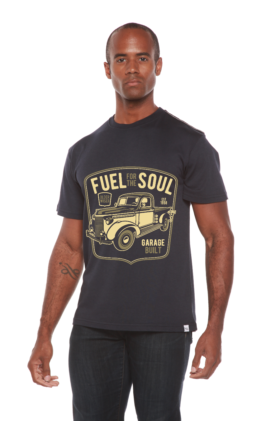 Fuel For The Soul Men's Bamboo Viscose/Organic Cotton Short Sleeve Graphic T-Shirt