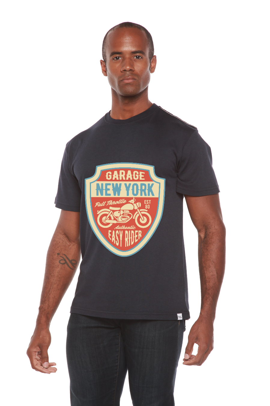 Garage New York Men's Bamboo Viscose/Organic Cotton Short Sleeve Graphic T-Shirt