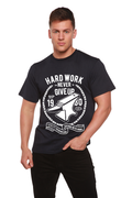 Hard Work Anvil Men's Bamboo Viscose/Organic Cotton Short Sleeve Graphic T-Shirt
