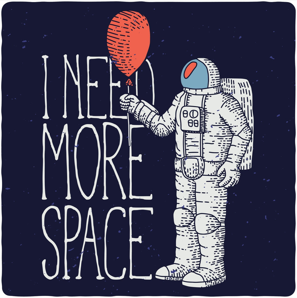 I need more space Men's Bamboo Viscose/Organic Cotton Short Sleeve Graphic T-Shirt