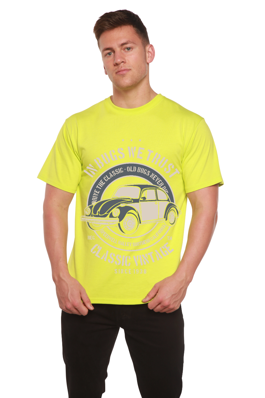 In Bugs We Men's Bamboo Viscose/Organic Cotton Short Sleeve Graphic T-Shirt