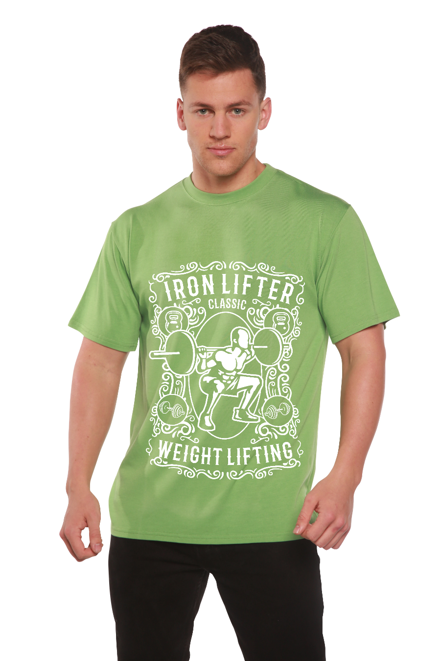 Iron Lifter Men's Bamboo Viscose/Organic Cotton Short Sleeve Graphic T-Shirt