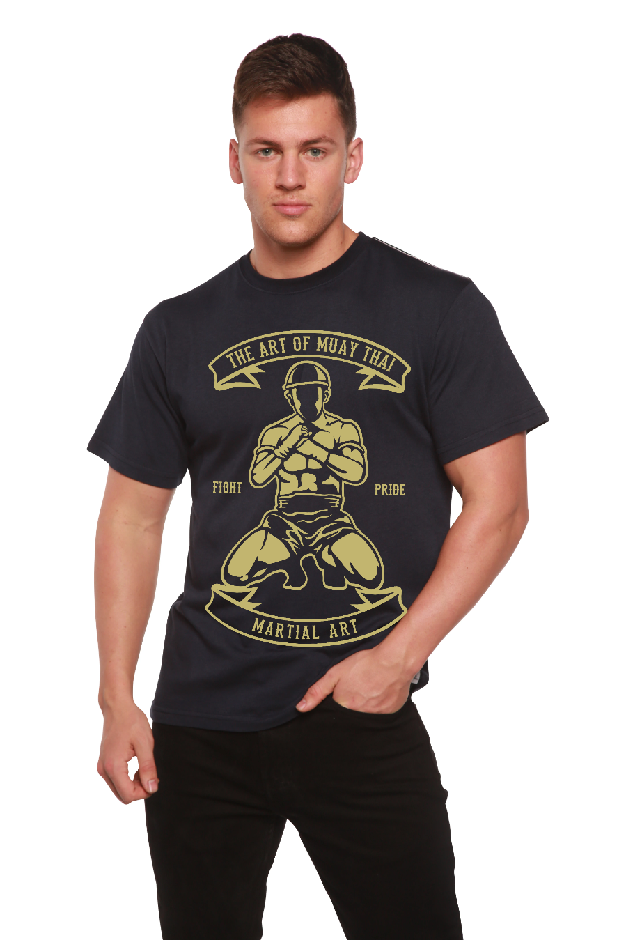 Martial Art Men's Bamboo Viscose/Organic Cotton Short Sleeve Graphic T-Shirt