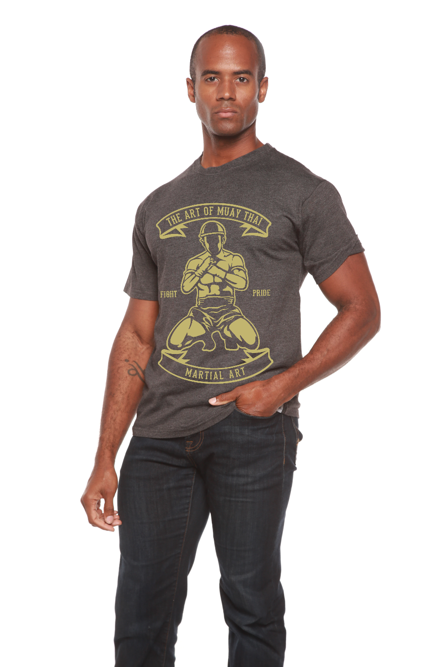 Martial Art Men's Bamboo Viscose/Organic Cotton Short Sleeve Graphic T-Shirt