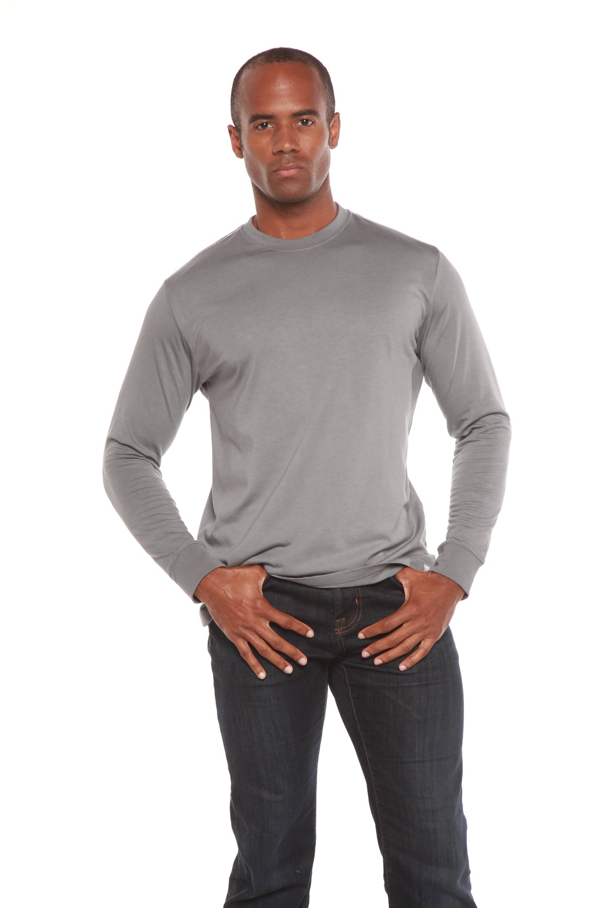 Men's Bamboo Viscose/Organic Cotton Long Sleeve T-Shirt