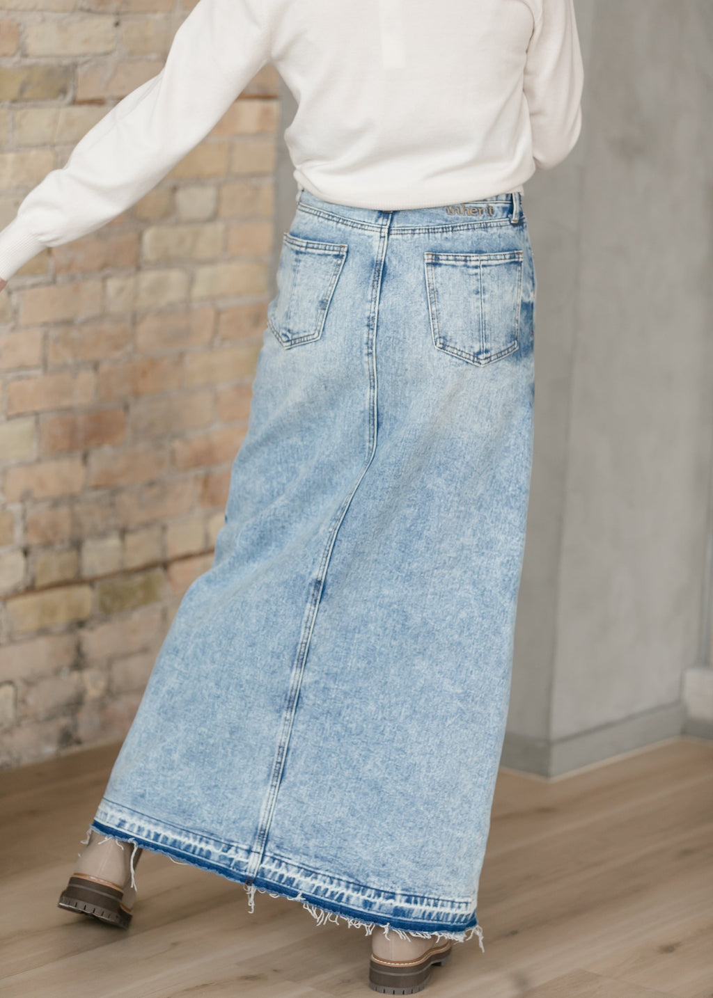 Mina Denim Maxi Skirt