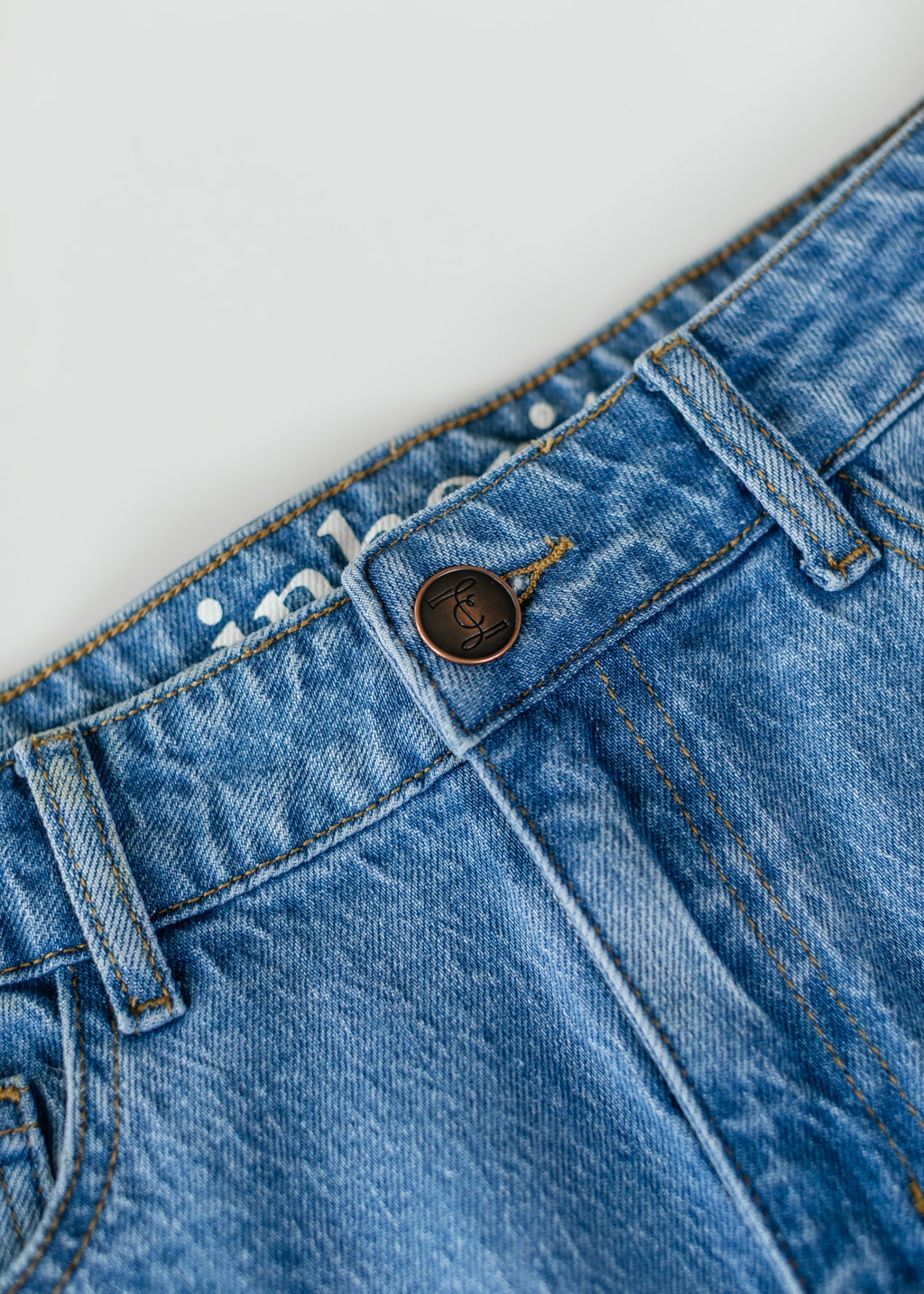 Remi Denim Classic Wash Midi Skirt