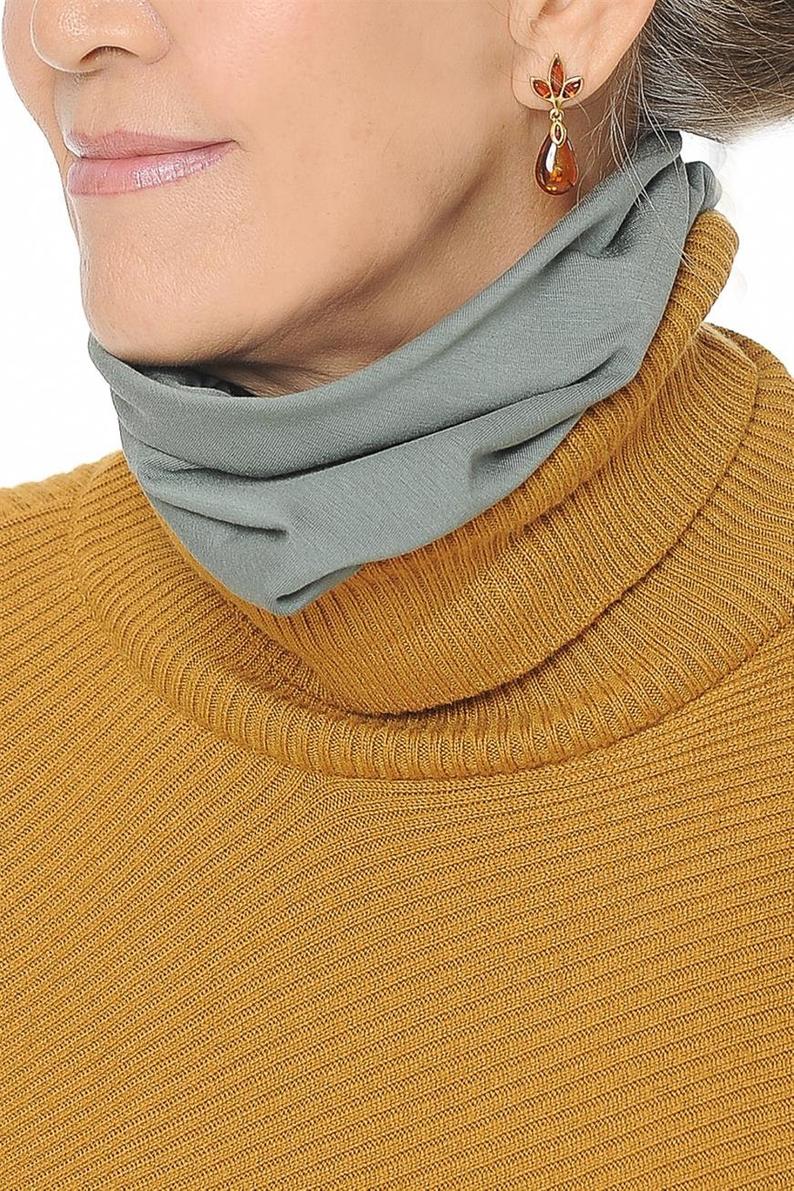 Spun Bamboo Multifunctional Bandana - Natural, Silky Soft, Ultra Comfortable