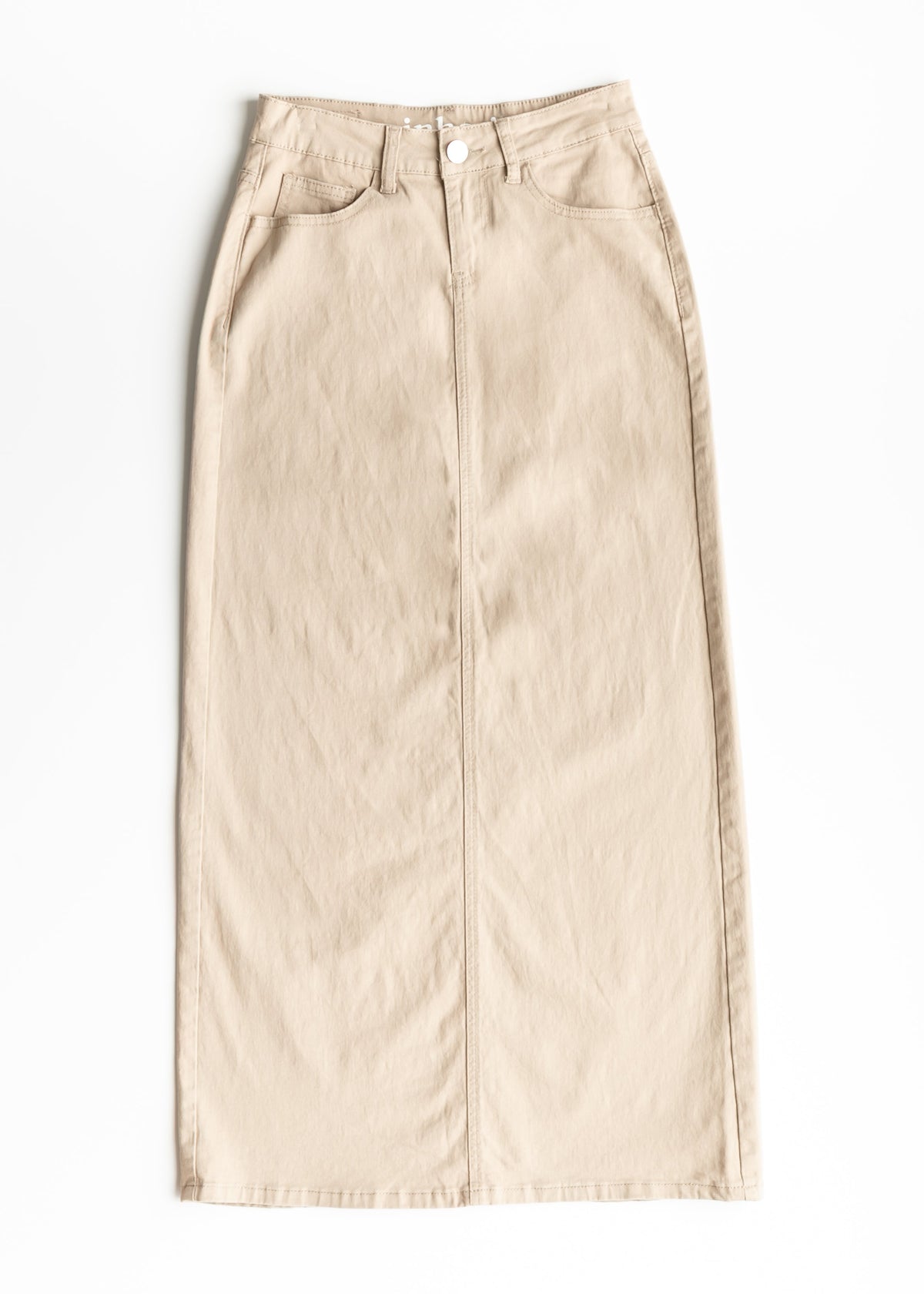 Stella Simply Taupe Denim Maxi Skirt