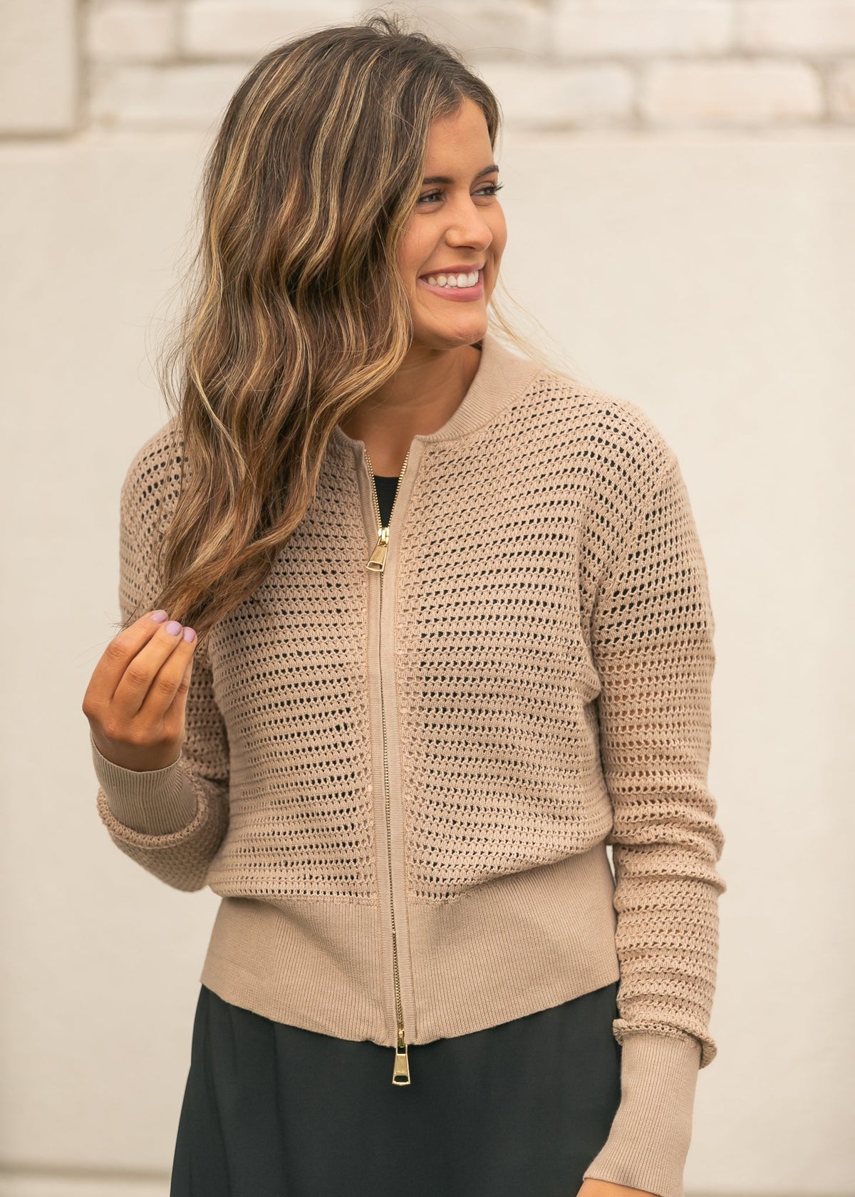 Tate Crochet Open Knit Cardigan