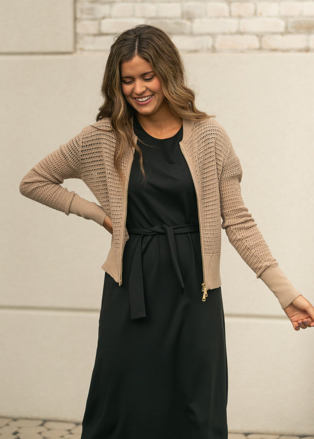 Tate Crochet Open Knit Cardigan