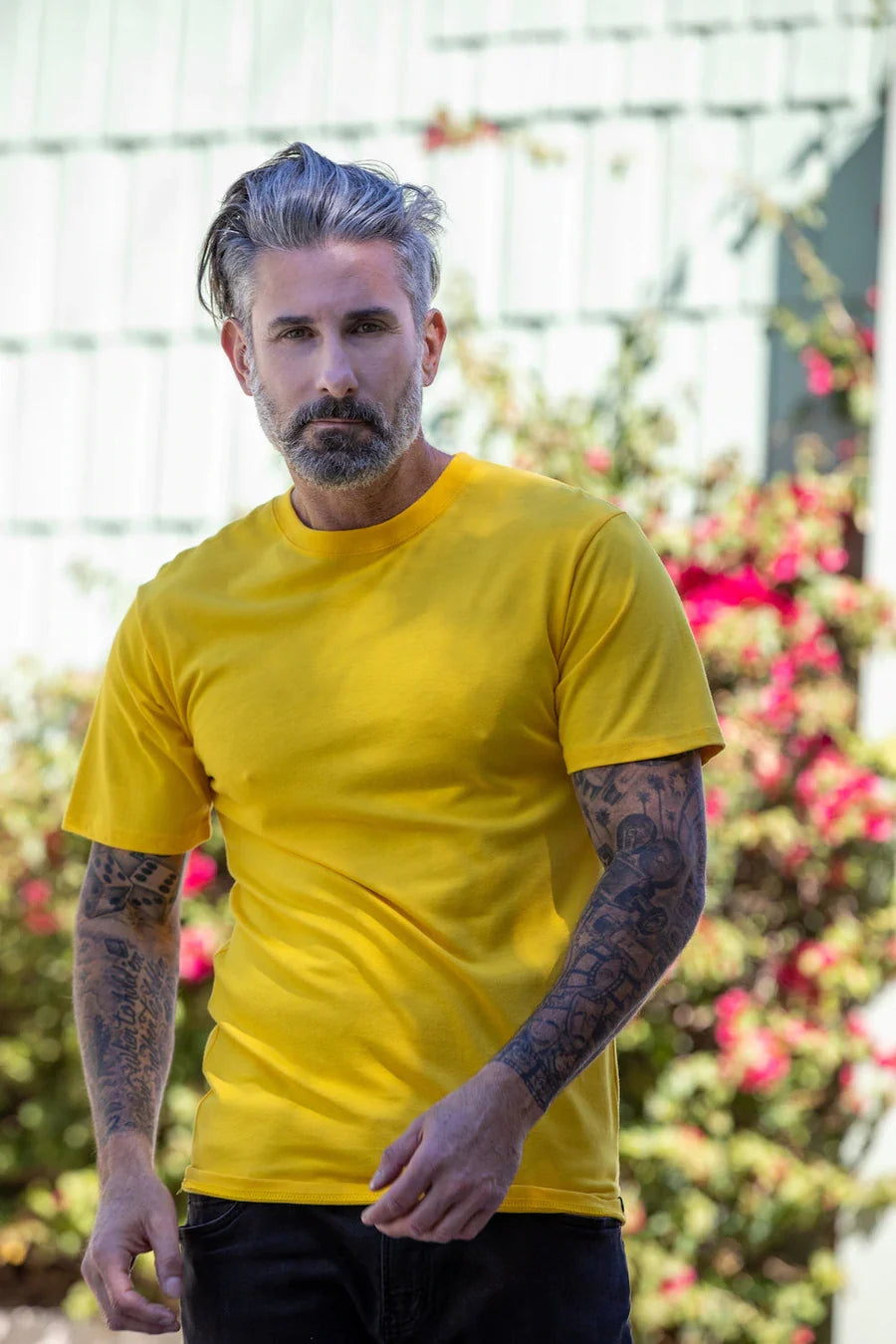 Men's Bamboo Viscose/Organic Cotton Short Sleeve T-Shirt - 5-Pack Mixed Colors