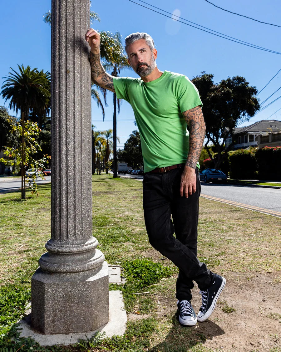Men's Bamboo Viscose/Organic Cotton Short Sleeve T-Shirt - 5-Pack Mixed Colors